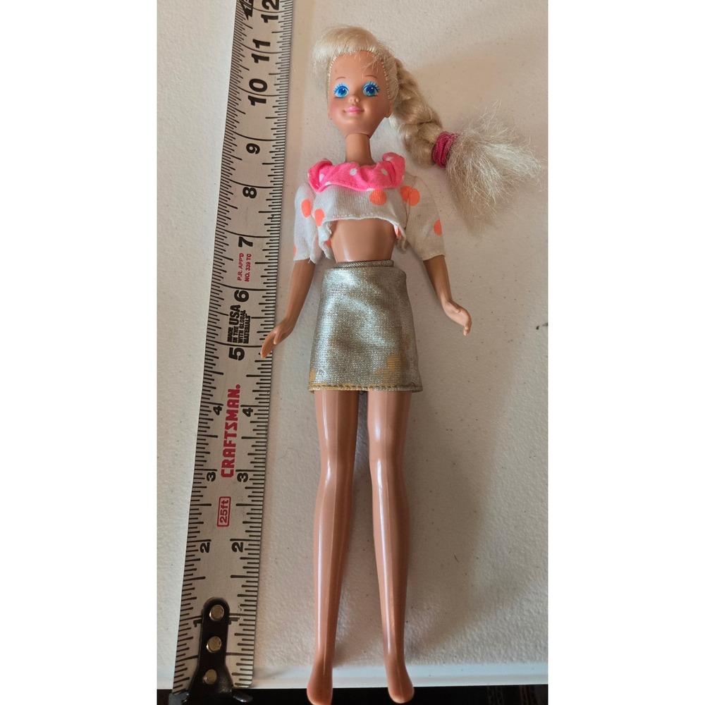 Vintage 1990 Babysitter Skipper Doll #9433 Mattel Blonde Original Top Malaysia